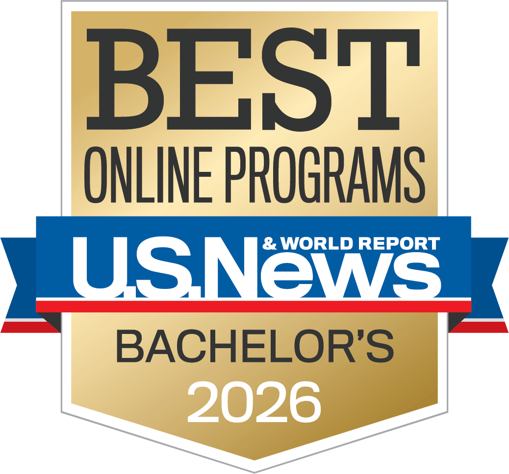 Banner for US News & World Report Best Online Bachelor's Programs 2026.
