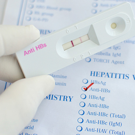 Hepatitis blood test device
