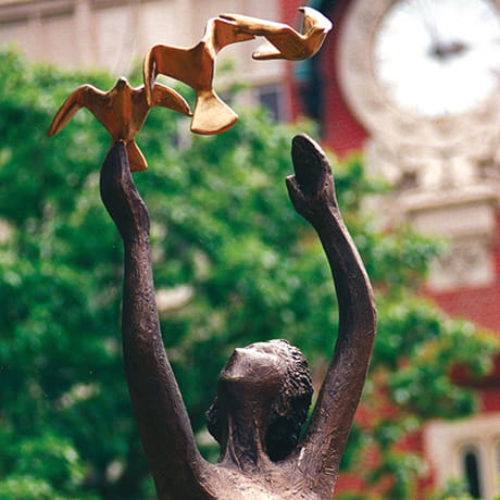 Statue of Hope at James Cancer Hospital and Solove Research Institute