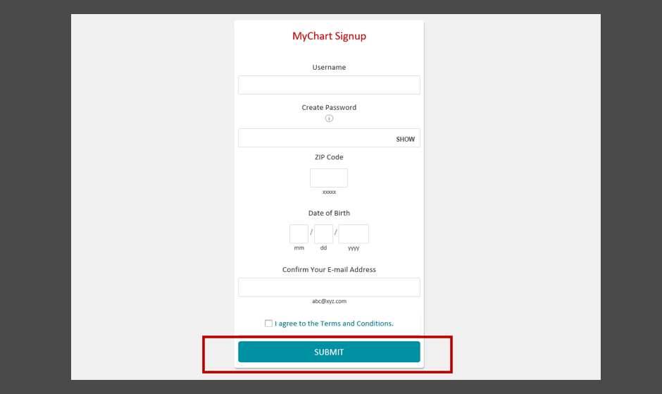 2 MyChart Activation Email 2