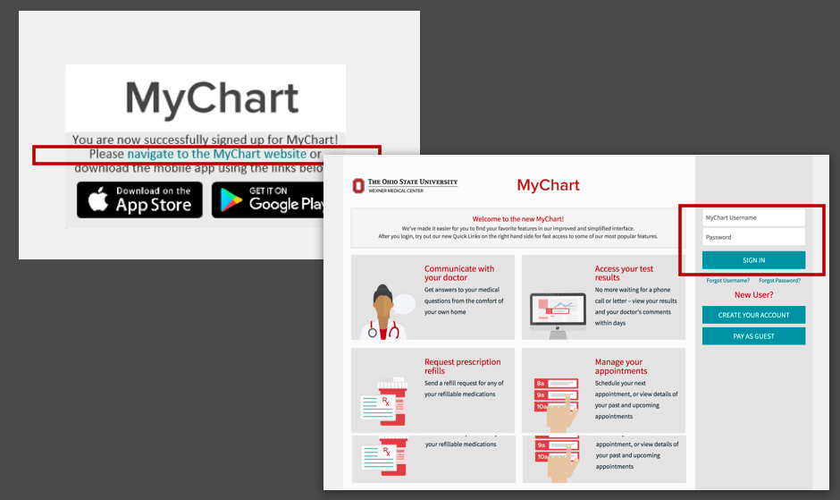 3 MyChart Activation Email 3 and 4