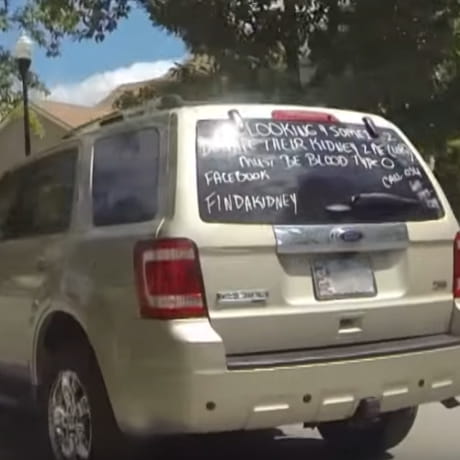 08 Bexley Mans Car Window Plea for Kidney Pays Off 460x460