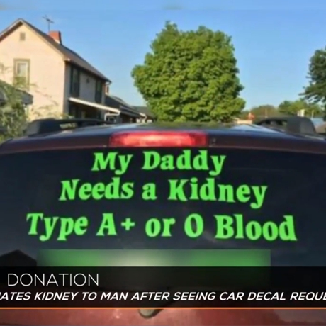 33 Kidney Donation Car Sign 460x460